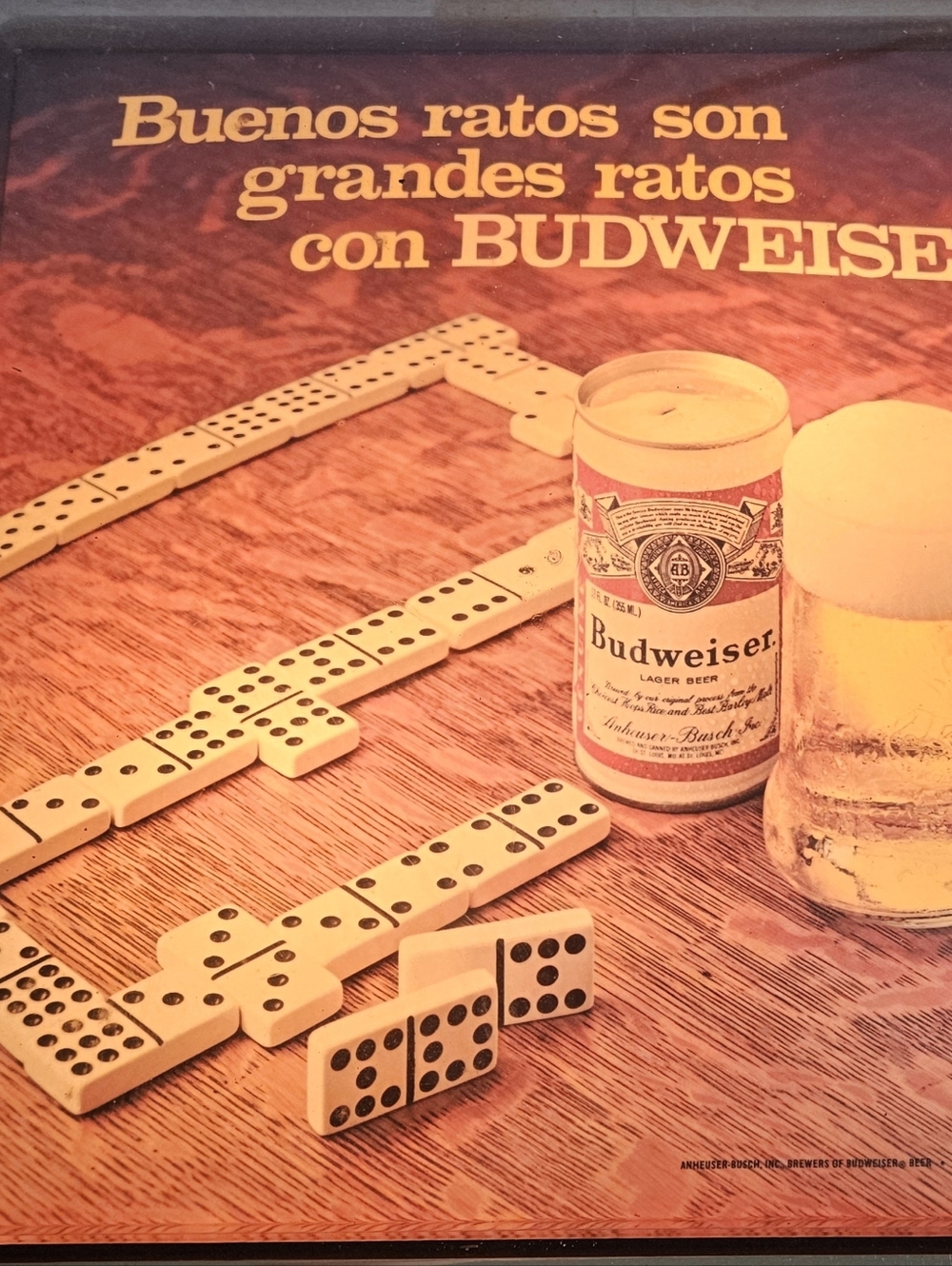 Super Vintage Budweiser Light Up Sign